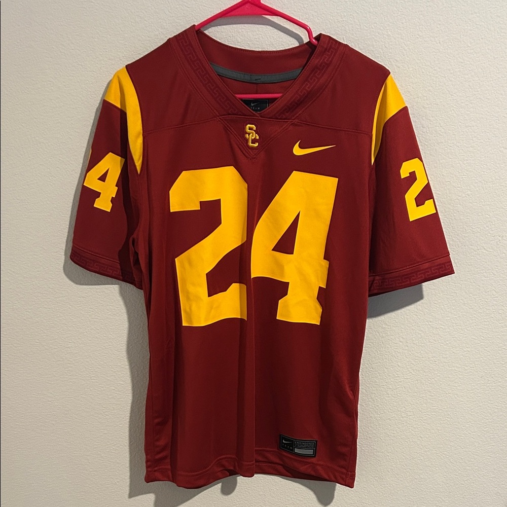 Nike Men's Crimson and Gold USC Jersey NEW
